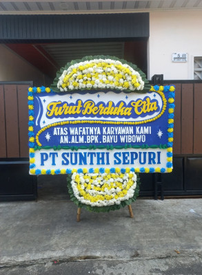 Papan Bunga Duka di Bidara Cina
